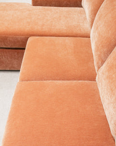 Hauser Sectional Sofa in Amici Ginger