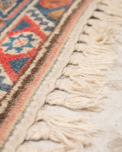 Persian coral Antique Rug