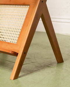 Walnut Magazine Side Table