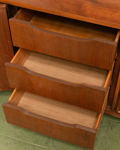 Walnut Mid Century Dresser