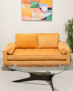 Natasha Loveseat in Parallel Tobacco