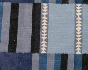 Blue Colorblock Kilm Rug