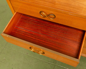 Vintage Dresser with Infinity Drawer Knobs