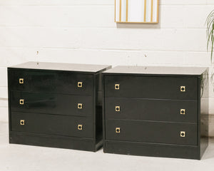 Pair of Hollywood Regency Lowboy Dressers