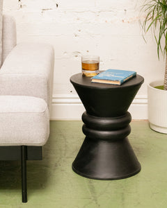 Modern Black Ebonized Drink/Side Table