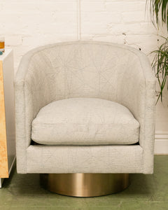 Swivel Chair with Gold Base