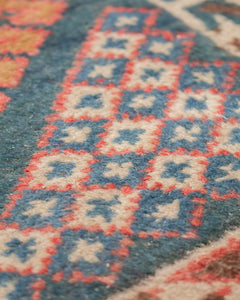 Persian coral Antique Rug