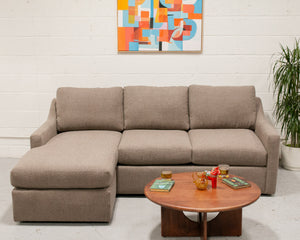 Hauser Sectional Sofa in Tildan Saddle