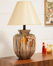 Load image into Gallery viewer, Glazed Vintage Pair of Mid Century Lamps
