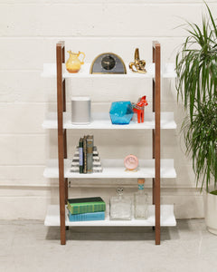 White and Espresso Shelf