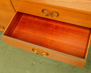 Vintage Dresser with Infinity Drawer Knobs