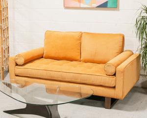 Natasha Loveseat in Parallel Tobacco