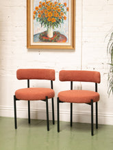 Load image into Gallery viewer, Burnt Orange Nubby Chair
