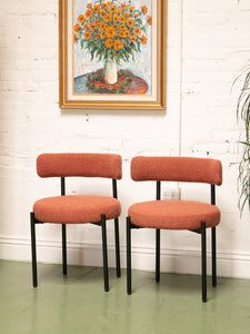 Burnt Orange Nubby Chair