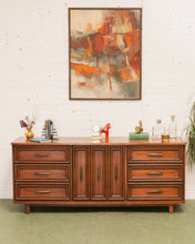 Load image into Gallery viewer, Walnut Mid Century Dresser
