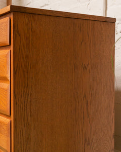 Oak Vintage Highboy Restored