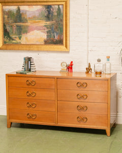 Vintage Dresser with Infinity Drawer Knobs