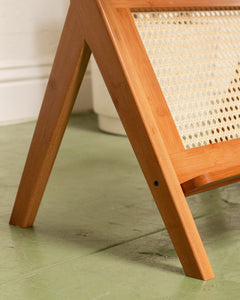 Walnut Magazine Side Table