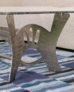 Metal Post Modern Coffee Table