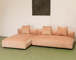 Bailey Sofa in Blush Corduroy