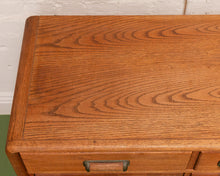 Load image into Gallery viewer, Vintage Oak boho Buffet Sideboard Credenza
