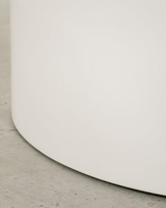 Clara Round White Glossy Table