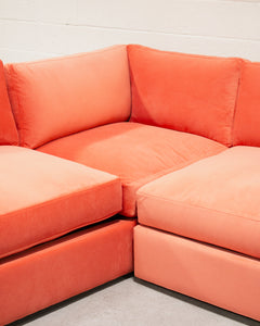 Michonne Sofa in Coral Pink