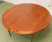 Load image into Gallery viewer, Walnut Vintage Round Dining Table
