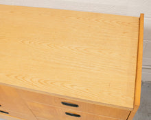 Load image into Gallery viewer, Long Mid Century Chest of Drawers Credenza
