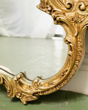 Load image into Gallery viewer, 1940s Rococo Style Giltwood Mirror With Plaques
