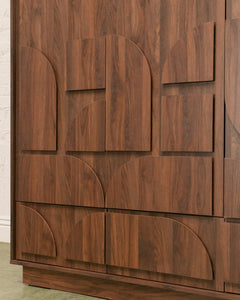 Brutalist Modern Armoire