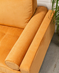 Natasha Loveseat in Parallel Tobacco