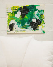 Load image into Gallery viewer, Green Abstract Oil Painting by E. Marz
