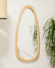 Load image into Gallery viewer, Futuristic Natural Wood Mirror
