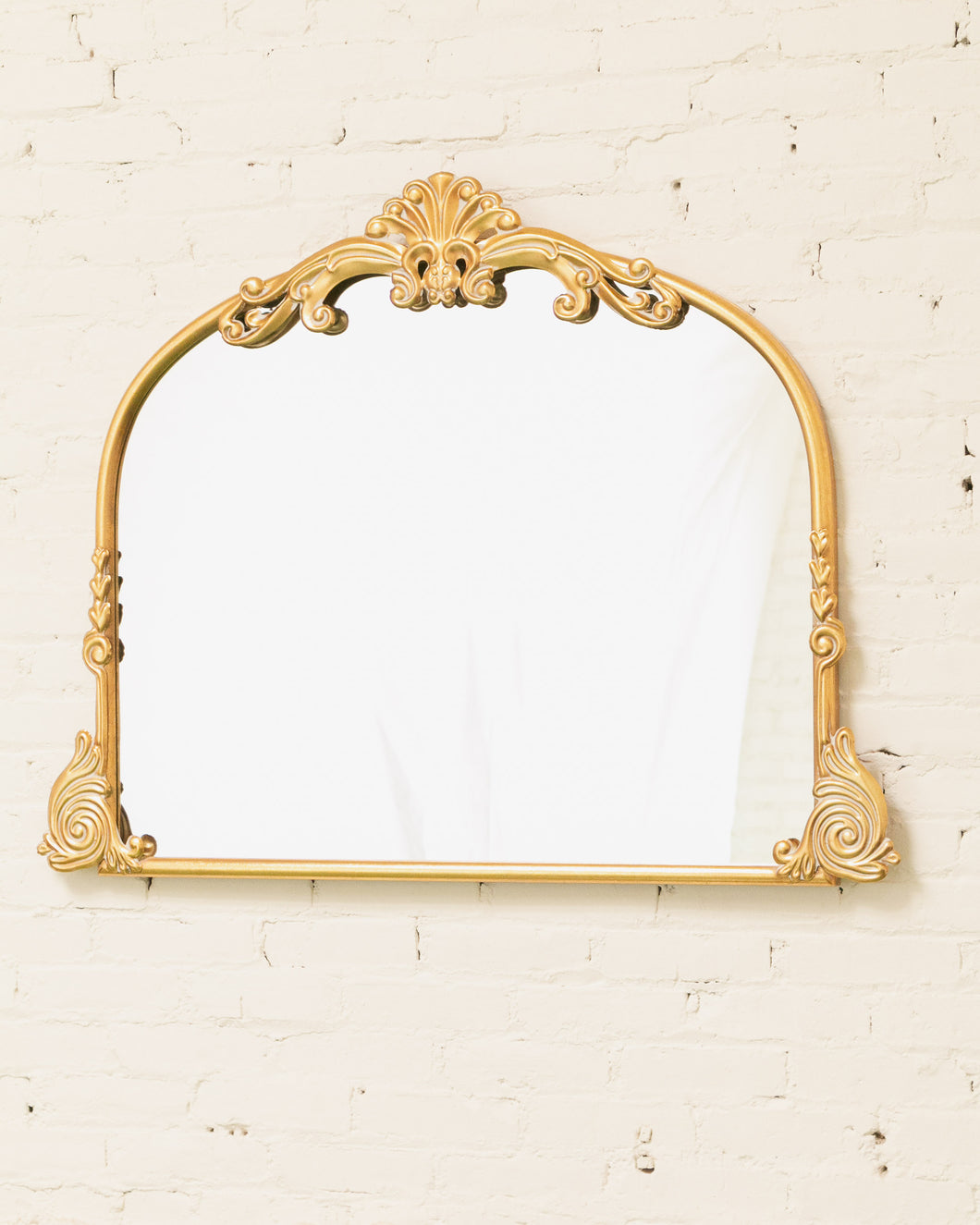 Gold Ornate Rectangular Hanging Mirror