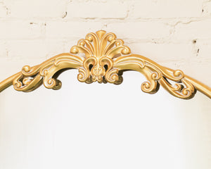 Gold Ornate Rectangular Hanging Mirror