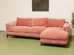 Lisette Sofa in Bianca Rosewood