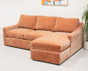 Hauser Sectional Sofa in Amici Ginger