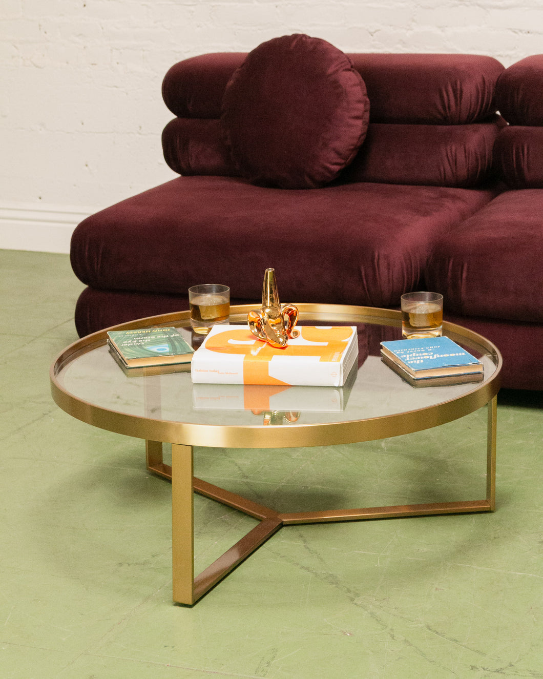 Gold Round Coffee Table