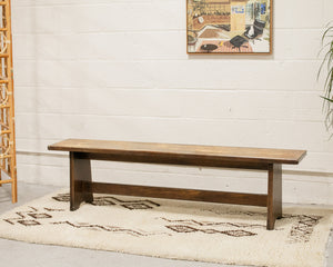 Vintage Solid Wood Bench