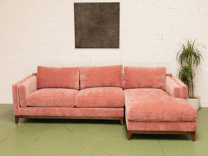 Lisette Sofa in Bianca Rosewood