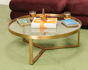 Gold Round Coffee Table