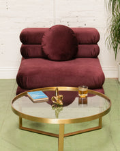 Load image into Gallery viewer, Elodie Velvet 1 Piece Lounger Modular Sectional in Maroon
