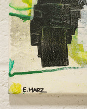 Load image into Gallery viewer, Green Abstract Oil Painting by E. Marz
