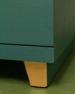 Teal 2 Drawer Nightstand