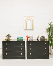 Load image into Gallery viewer, Pair of Hollywood Regency Lowboy Dressers
