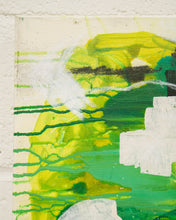 Load image into Gallery viewer, Green Abstract Oil Painting by E. Marz
