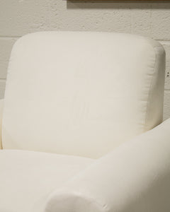 Leyla Lounge Chair in Parallel Ivory