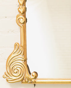 Gold Ornate Rectangular Hanging Mirror