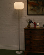 Load image into Gallery viewer, Nina Marble Brass Floor Lamp
